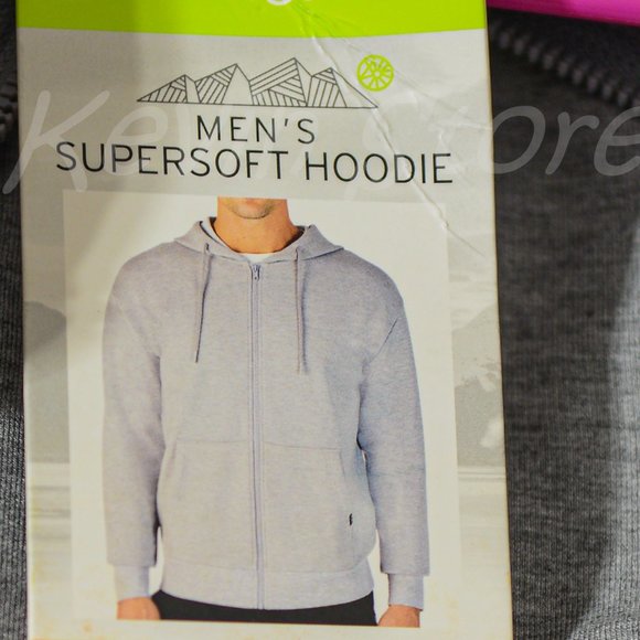 Eddie Bauer men full-zip supersoft hoodie Gray - Picture 2 of 7